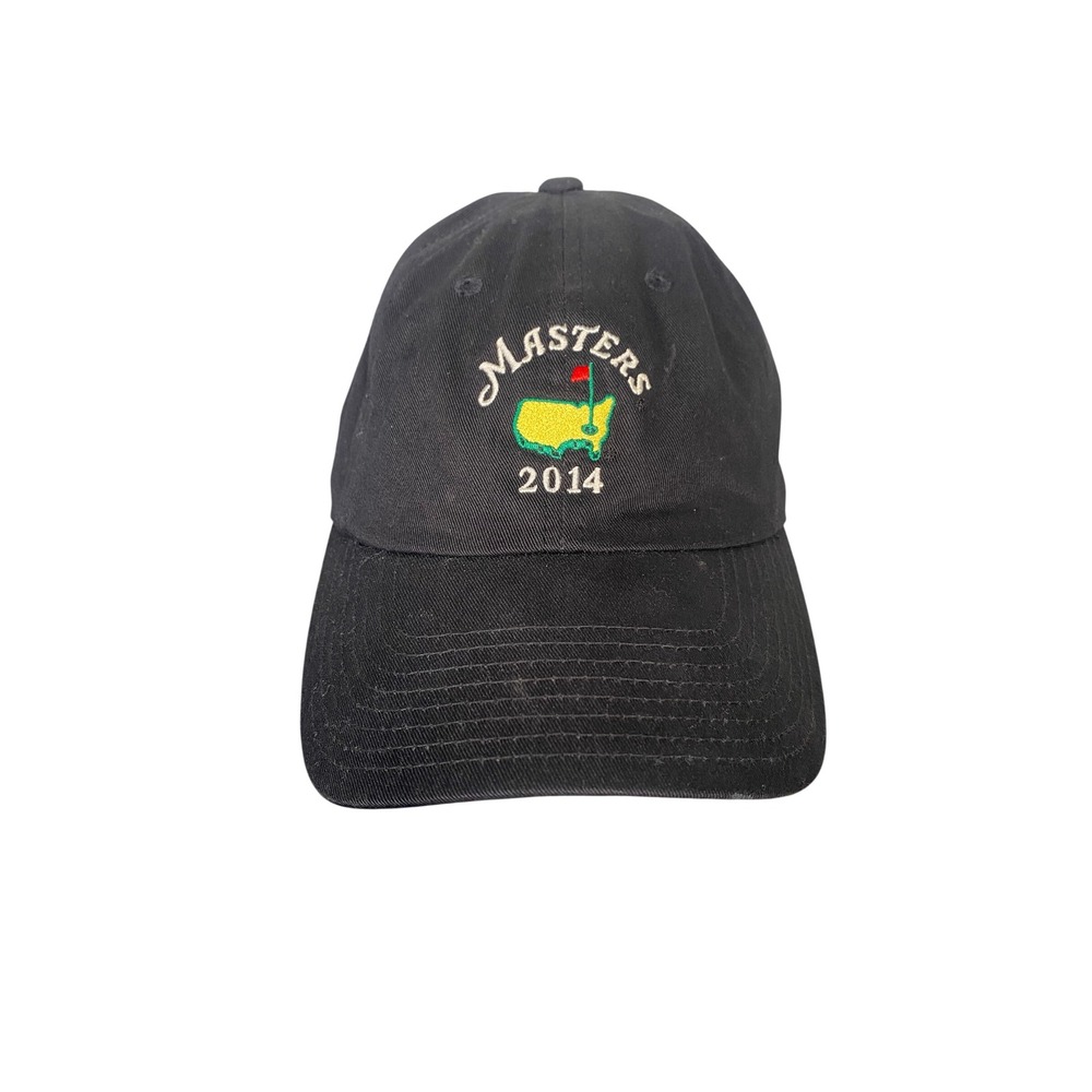 2014 Masters Hat Cap Strap Back Logo American Needle Augusta National Golf Black
